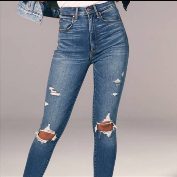 Abercrombie & Fitch Denim - [Abercrombie & Fitch] Simone Distressed High Rise Skinny Jeans- Size 28/6